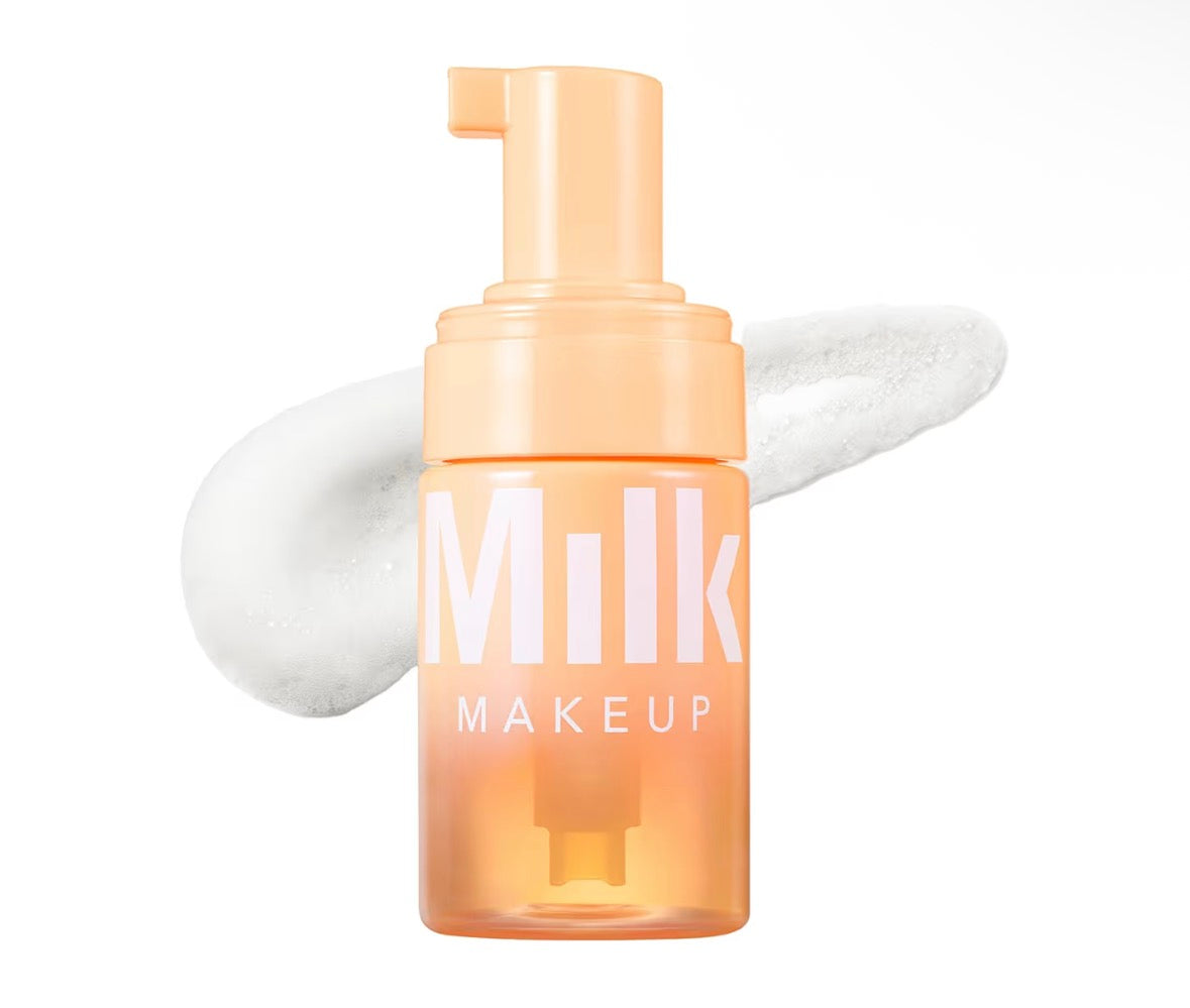Milk Makeup Cloud Glow Foam Brightening Primer – Face Primer Holds Makeup for Up to 12 Hours + Brightens Skin – Hydrating, Lightweight, Silicone-Free Foam with Naturally Glowy Finish – 0.91 oz