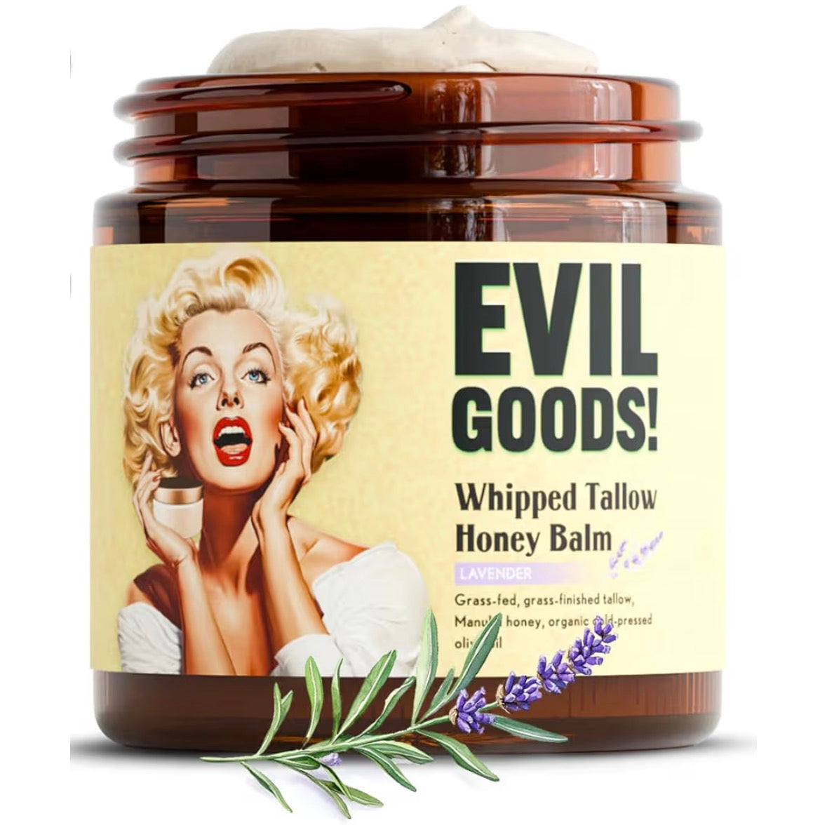 Evil Goods Whipped Tallow Honey Balm