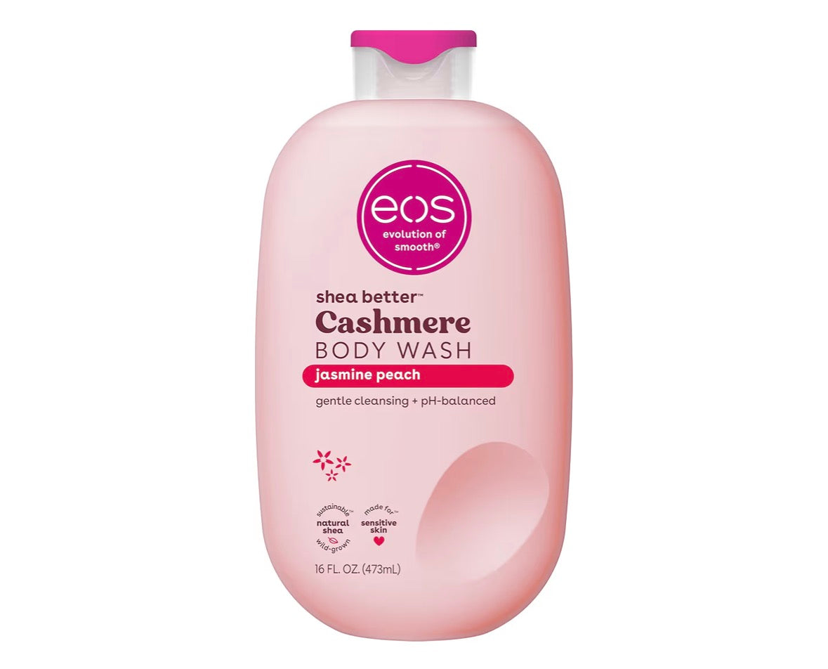 eos Cashmere Body Wash – Jasmine Peach, Moisturizing Body Wash