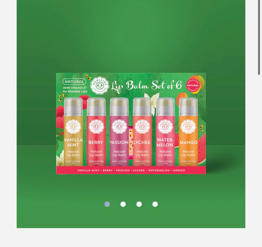 Woolzies Natural Lip Balm Set of 6