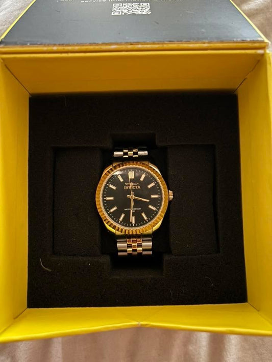 Invicta Women's 47499 Specialty Quartz 3 Hand Black Dial Watch