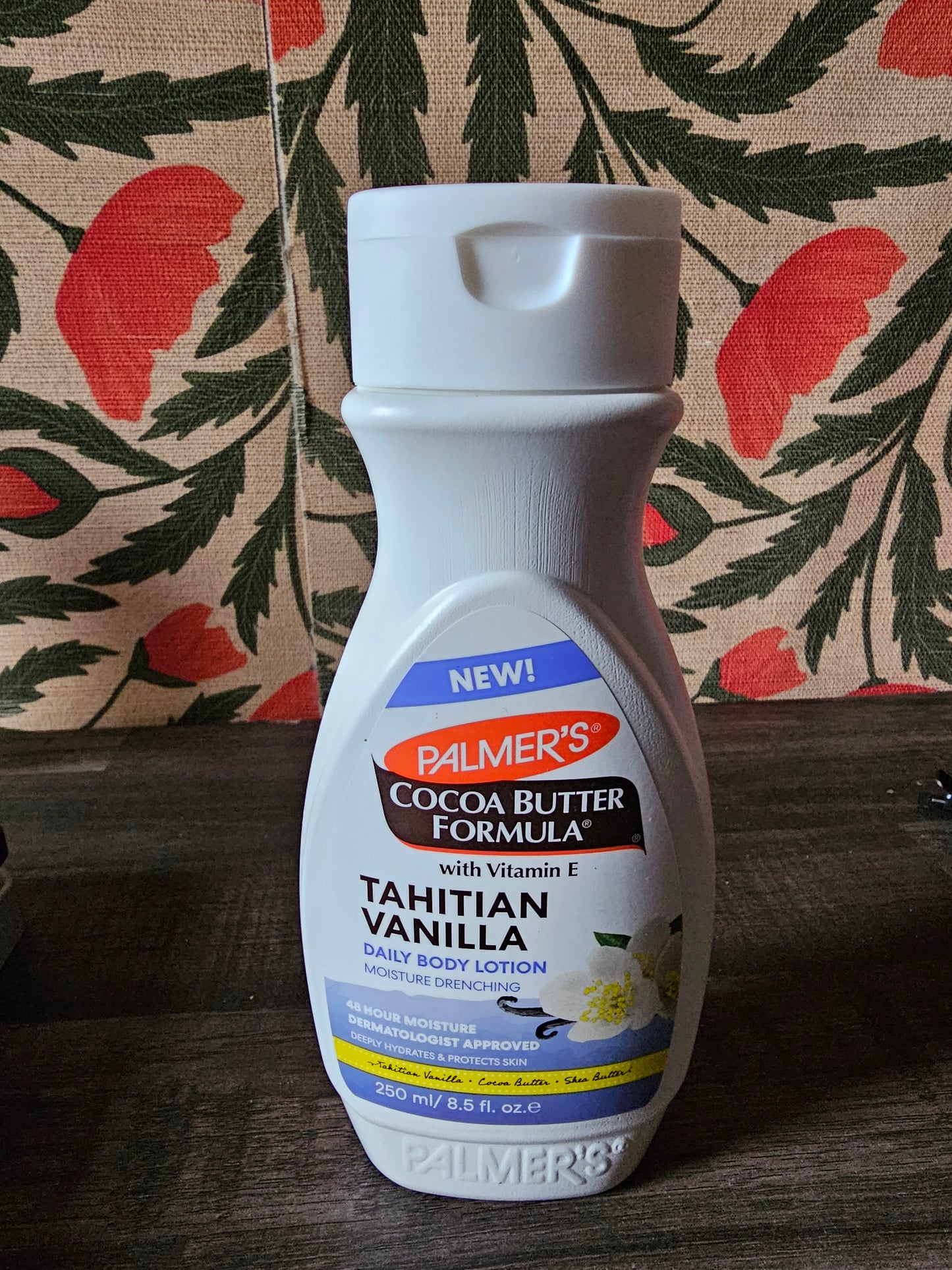 Palmer's Cocoa Butter Formula Tahitian Vanilla Daily Body Lotion in an 8.5 fl. oz. (250ml) bottle.