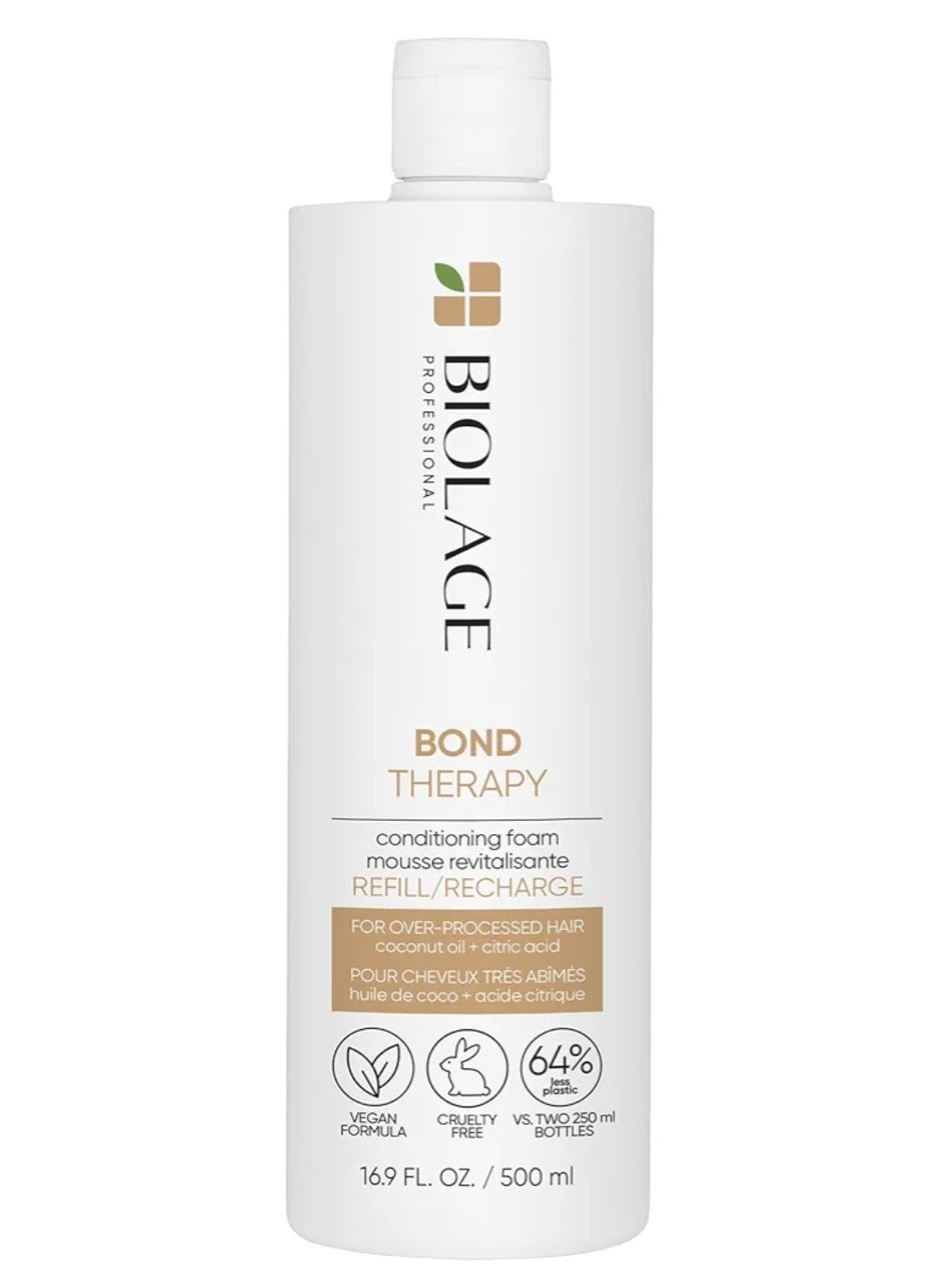 Biolage Bond Therapy Conditioning Foam - Builds Bonds & Reduces Breakage, Paraben & Sulfate-Free, Salon Professional Conditioner 9.5oz