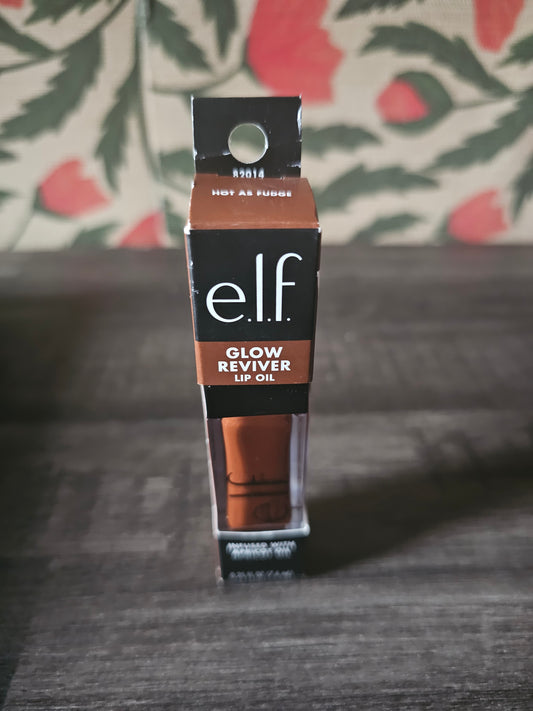 e.l.f. Glow Reviver Lip Oil, Hot As Fudge