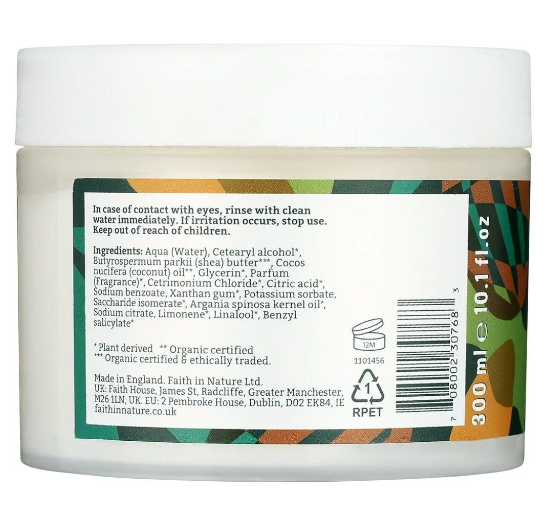 Faith in Nature SHEA & ARGAN NOURISHING HAIR MASK 10oz