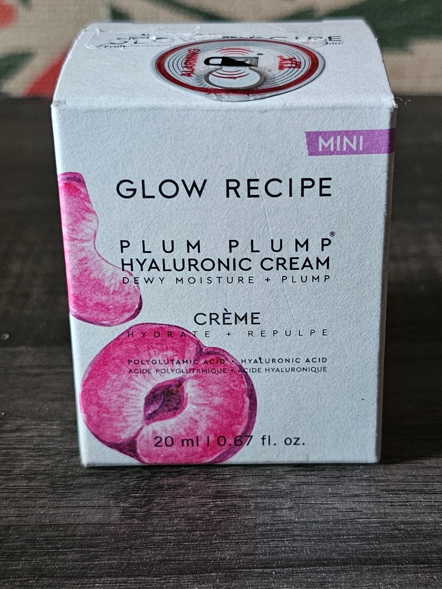 Glow Recipe Mini Plum Plump Hyaluronic Acid Moisturizer .68oz