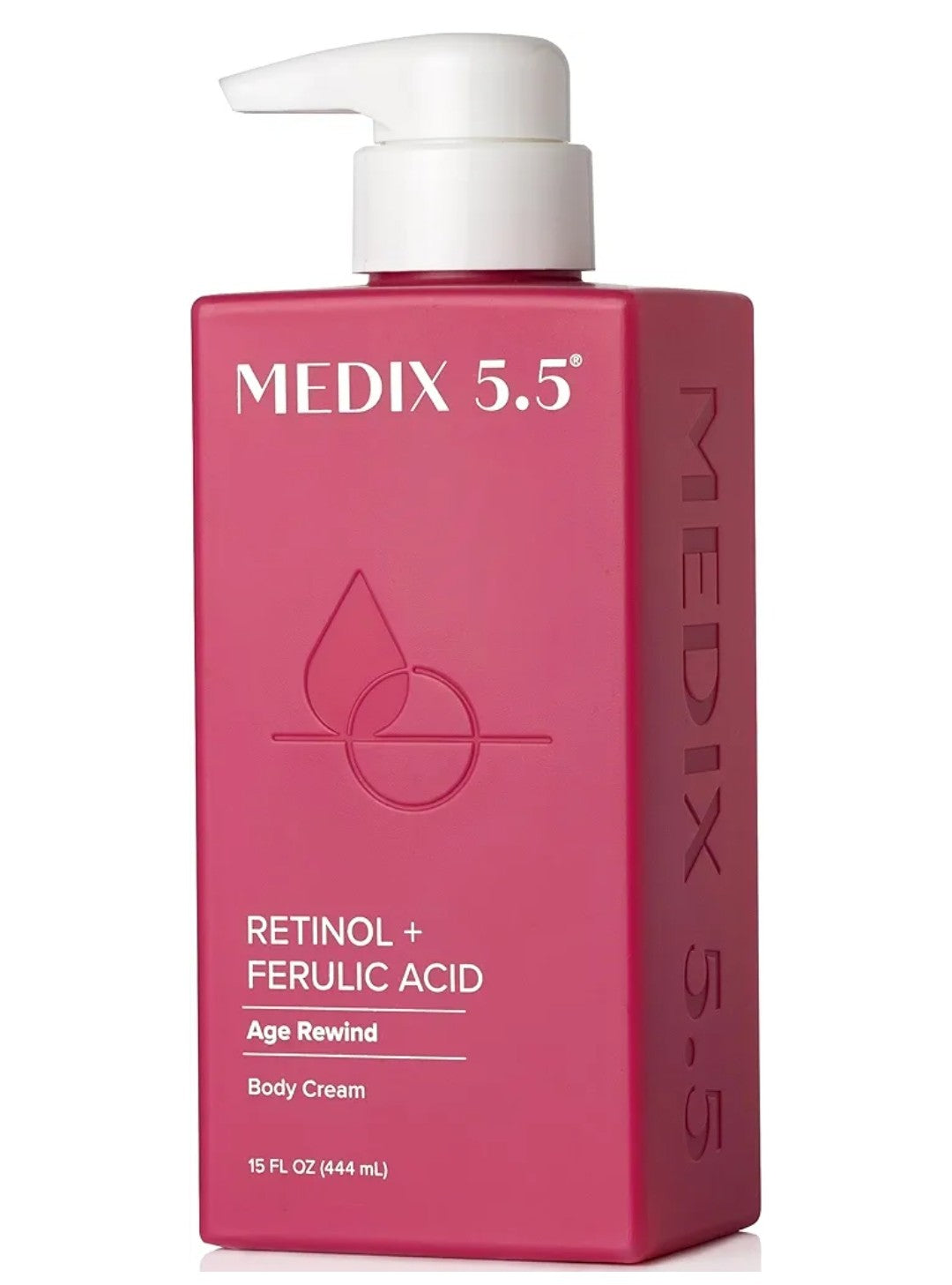 Medix 5.5 Retinol Body Lotion Firming Moisturizer | Crepey Skincare Treatment | Retinol Body Cream | Anti Aging Firming Cream For Women Targets Look Of Crepe Skin, Wrinkles, & Sagging Skin, 15 Fl Oz