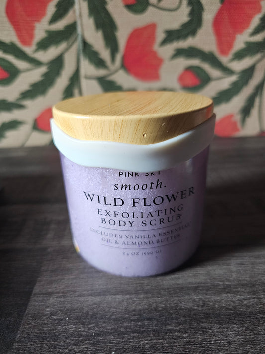 Pink Sky Exfoliating Body Scrub - Ultra Gentle Sugar Scrub for Smooth Skin